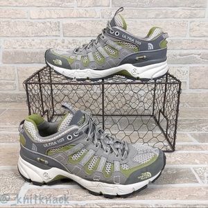 The North Face Grey & Green Tennis Shoes
